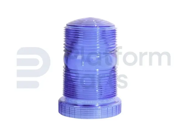 Lens, strobe light 12-110VDC (blue)