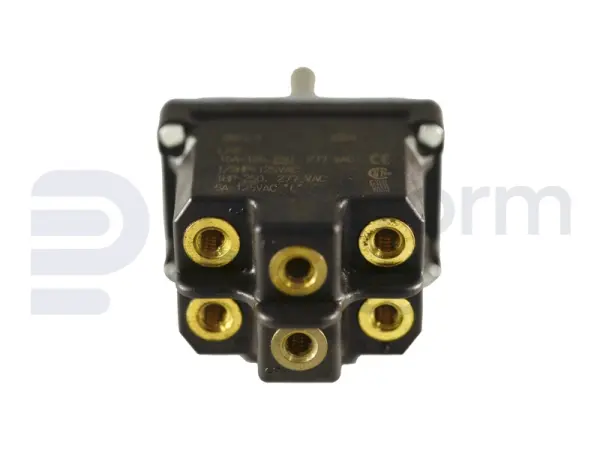 Toggle switch, ON-OFF-ON, DPDT