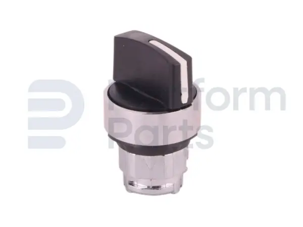 Switch, rotary knob, 2P spring return left