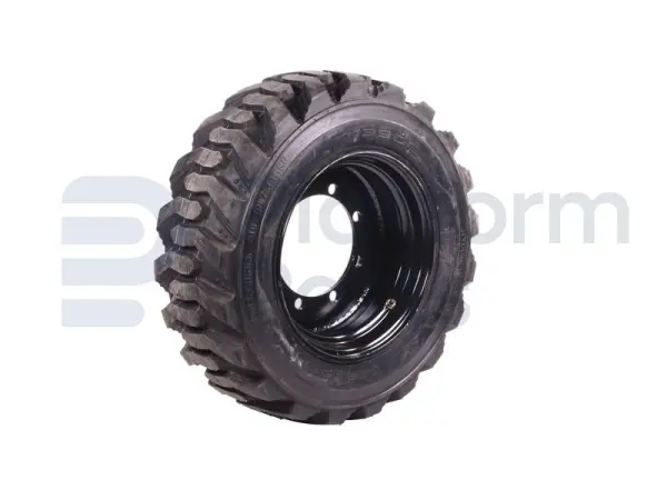 All terrain tire + rim, foamed, RH, 10-16.5 PR10