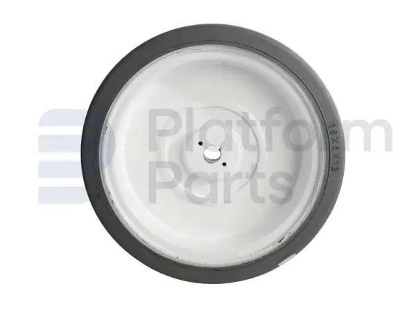 Non-marking wheel ('rear'