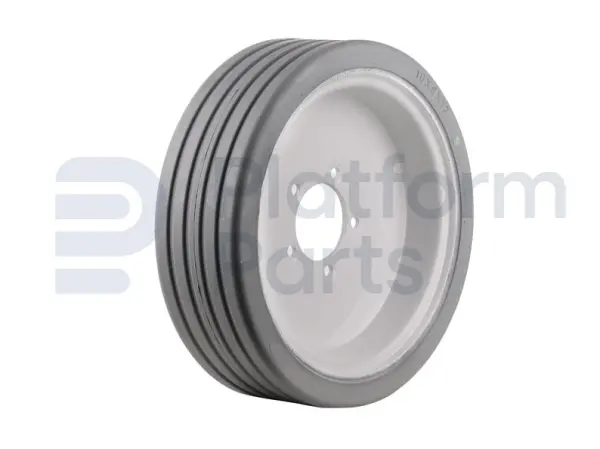 Non-marking wheel ('front'