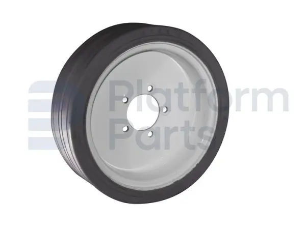 Non-marking wheel ('front'
