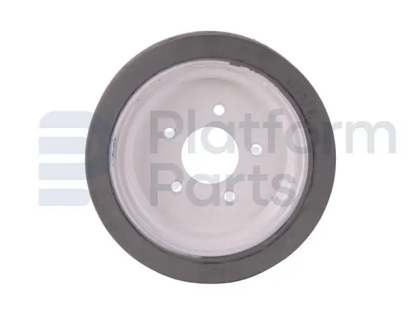 Non-marking wheel, grey ('front, with pattern'
