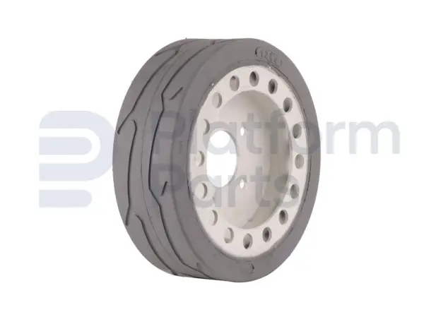 Non-marking wheel, grey ('rear, with pattern'