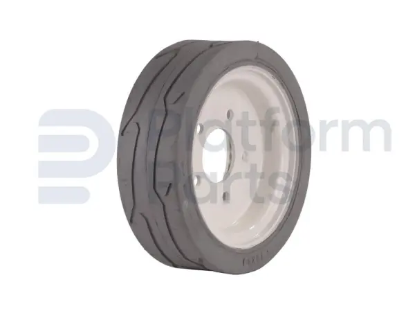 Non-marking wheel, grey ('rear, with pattern'