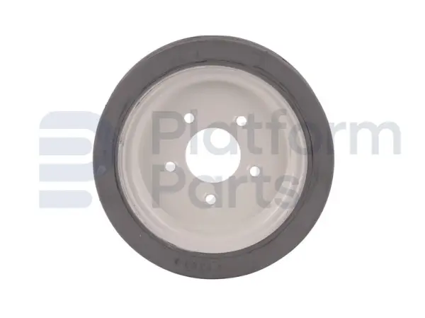 Non-marking wheel, grey ('rear, with pattern'