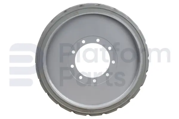 Non-marking wheel, rear