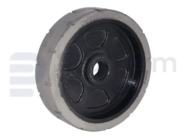 Non-marking wheel 'idler', Upright eq. 505012-000