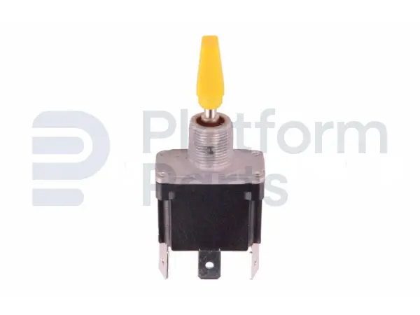 Toggle switch, ON-OFF-ON, DPDT