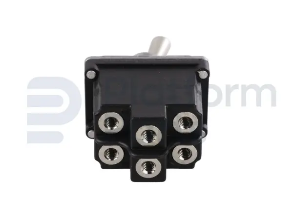 Toggle switch, (ON)-ON, DPDT