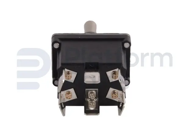 Toggle switch, ON-ON-ON, DPDT