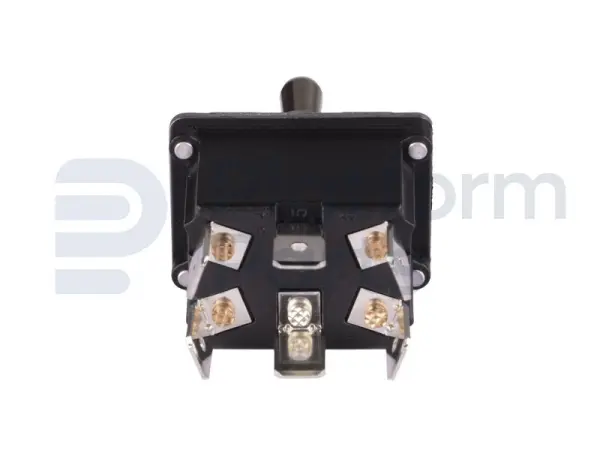 Toggle switch, ON-ON-ON, DPDT