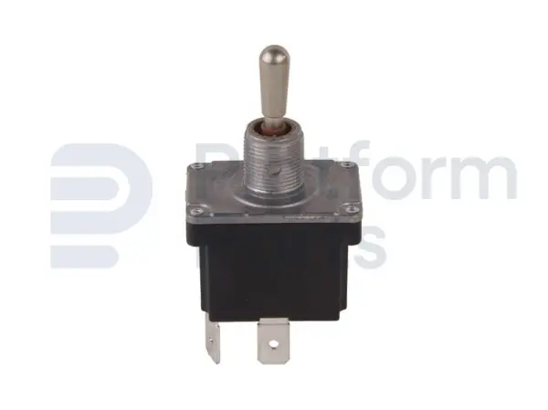 Toggle switch, NONE-OFF-ON, DPST