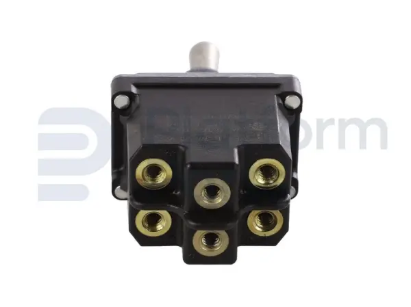 Toggle switch, (ON)-OFF-(ON), DPDT
