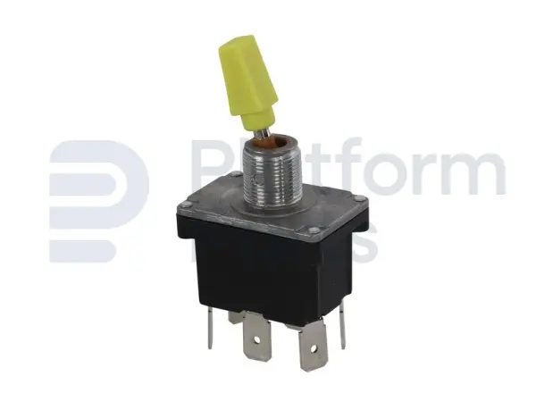 Toggle switch, ON-OFF-ON, DPDT