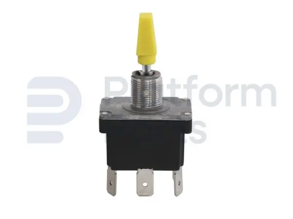 Toggle switch, ON-OFF-ON, DPDT