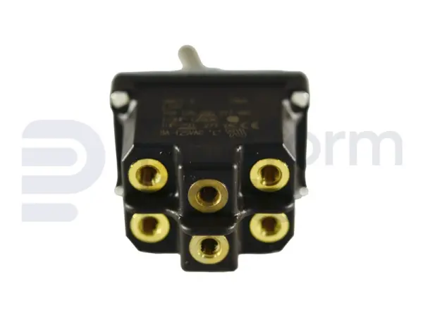 Toggle switch, ON-ON, DPDT