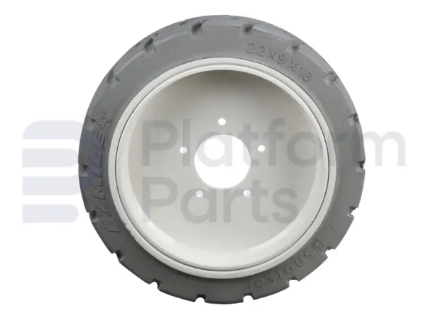 Non-marking wheel 'rear'