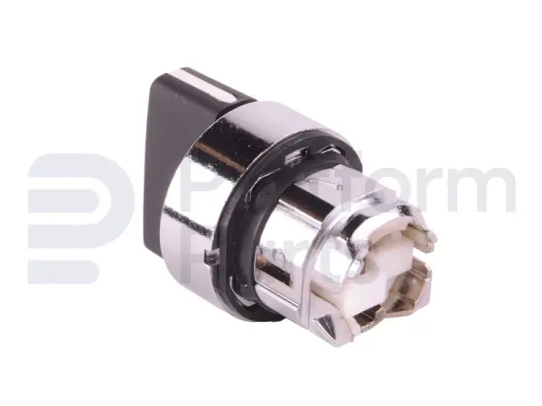 Switch, rotary knob, 3P, 2P maintained+1P spring return left
