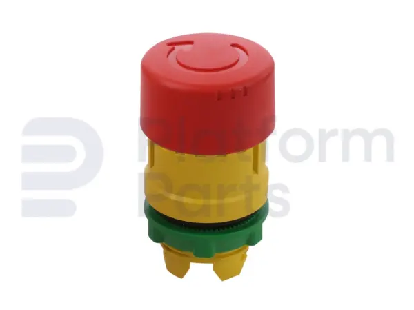 Emergency stop plastic with turn
