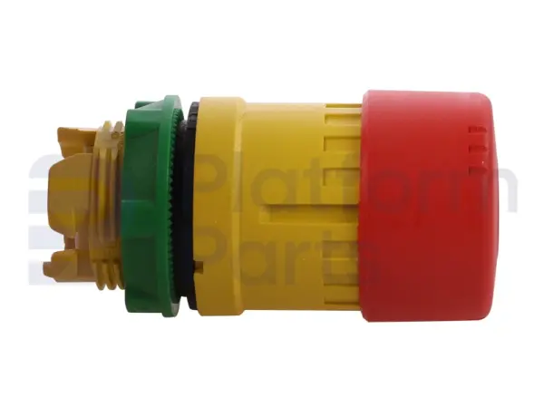 Emergency stop plastic with turn