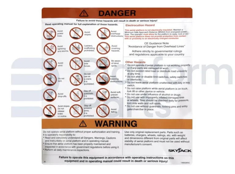 Skyjack - Decal, Skyjack - SJ-146526