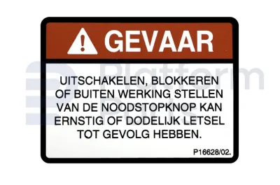 Niftylift - Decal, divers - NL-P16628