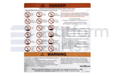 Skyjack - Decal, Skyjack - SJ-146526